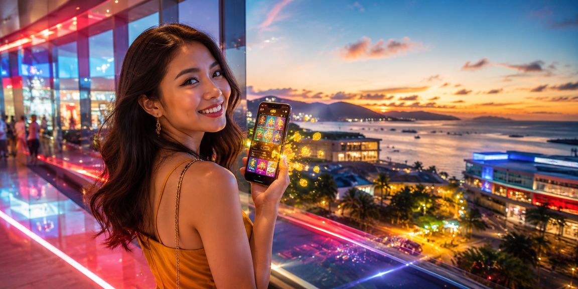 Pemain Kota Kinabalu menggunakan aplikasi kasino mudah alih zsu60 di telefon