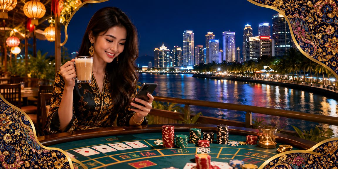 Suasana permainan baccarat bergaya batik di Petaling Jaya melalui platform selamat zsu60